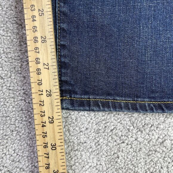 Gap Jeans Men’s 32X28.5 Blue Slim Straight Atletic Fit Mid-Rise Dark Wash - Picture 10 of 12